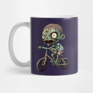 Chibi Zombie on bicycle Mug